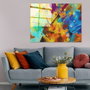 Wallity Cuadro Decorativo de Cristal Templado Multicolor 50 x 70 cm